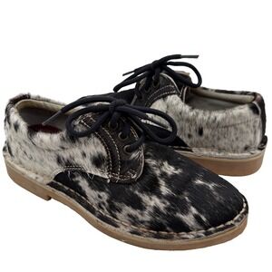 Uwezo Calf Hair Lace Up Oxfords Size 7.5